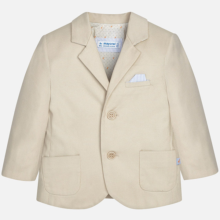 Mayoral Boys Suit Jacket in Beige