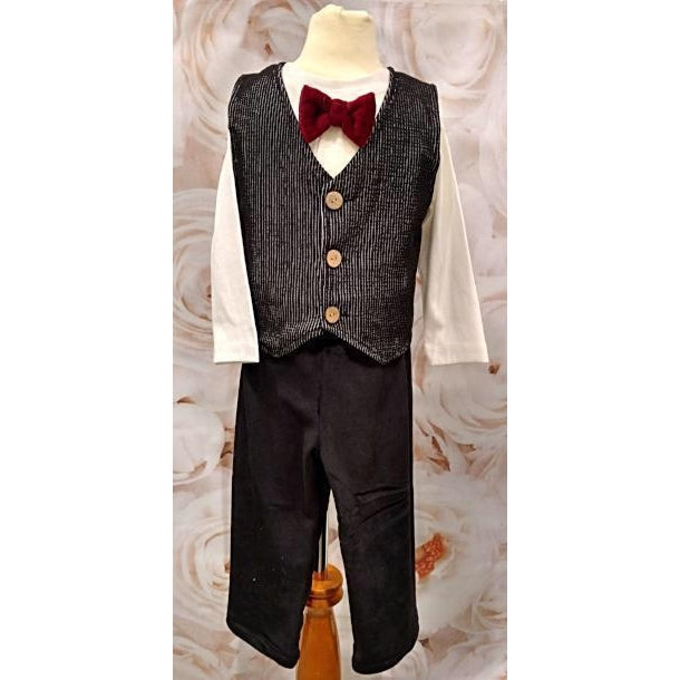 Cach Cach Velvet Vest and Pant