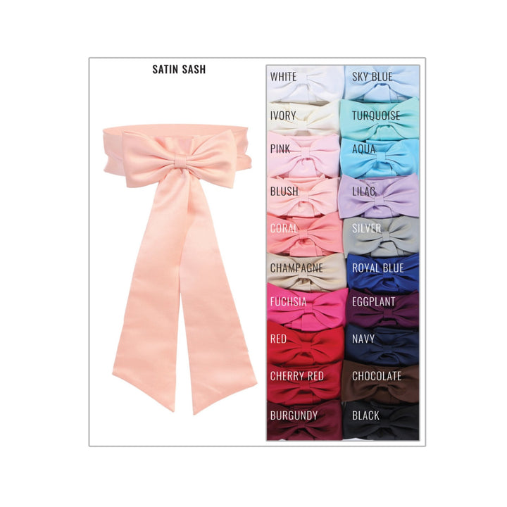 Tip Top Premade Bow Satin Sash