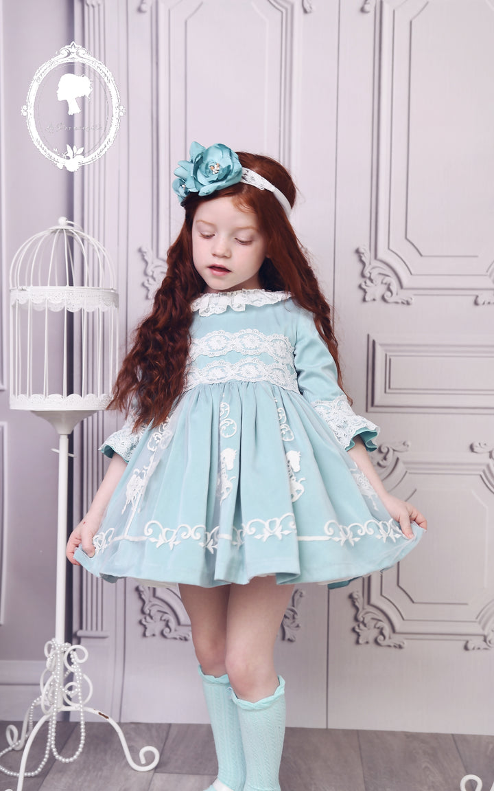 Dreamy Blue Ruffled Dress