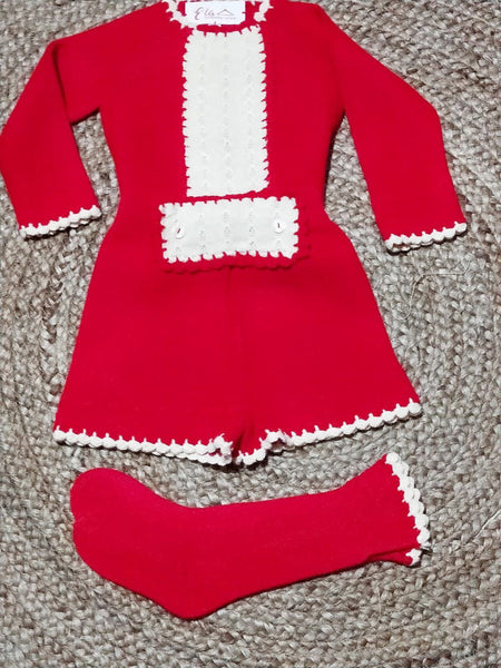 The Henry Red Knit Set
