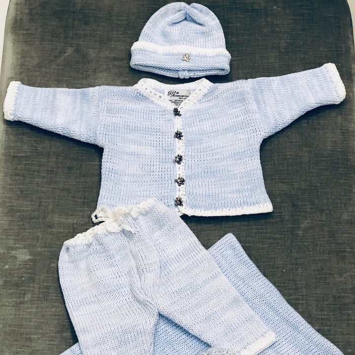 Baby Blue Crochet Set