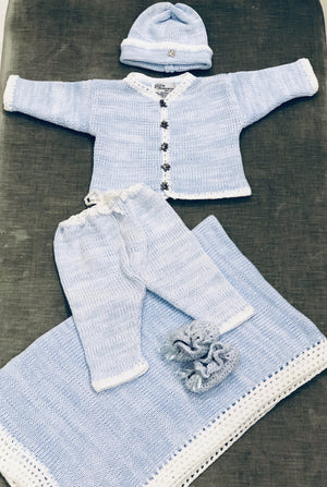 Baby Blue Crochet Set