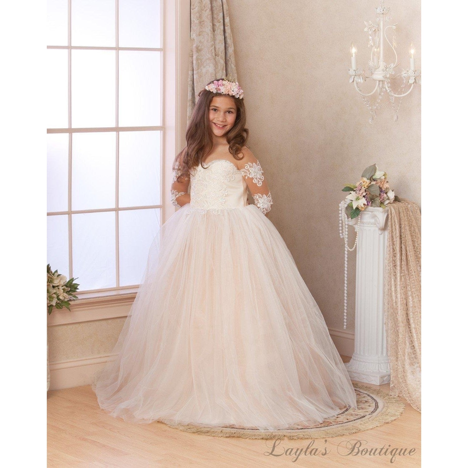 father daughter dance dresses – Layla's Boutique Size:4 T The waistline is decorated YGroup_bloom-strapless Debenhams Women's Runway 1.8.1.8