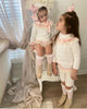 Pink and Cream Knit Set