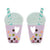 Loulou Lollipop Bubble Tea Silicone Teether In Mint