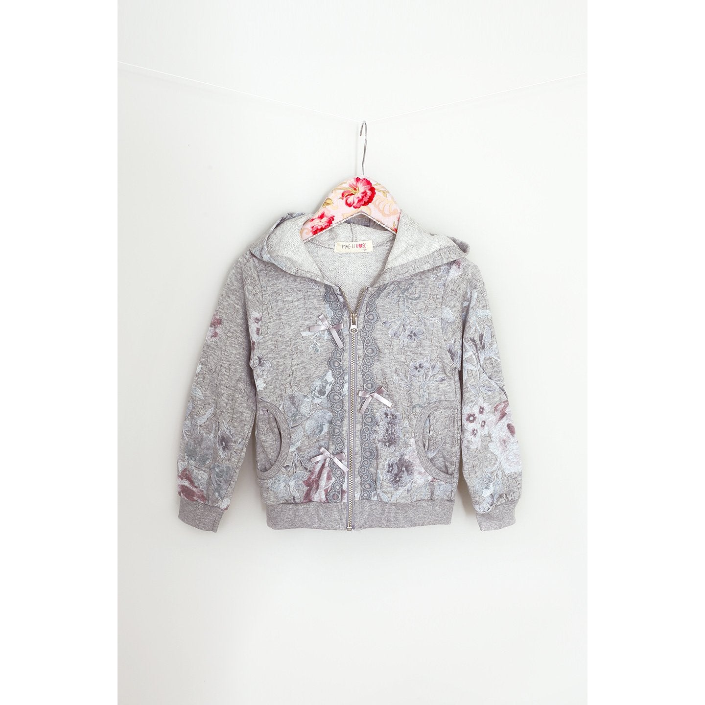 Maeli Rose Floral Zip Hoodie