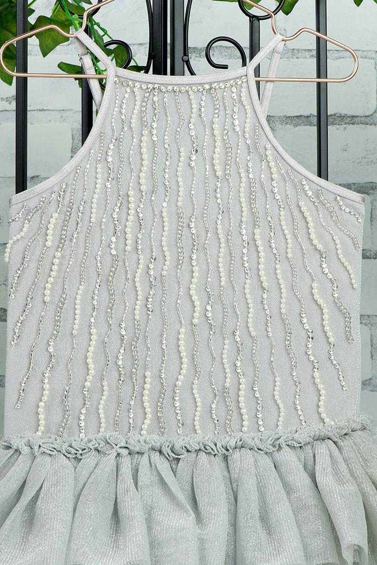 Chloe Dress in Silver