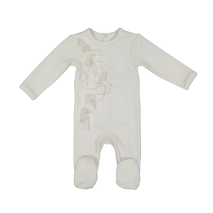 Maniere White Flower Petal Footie