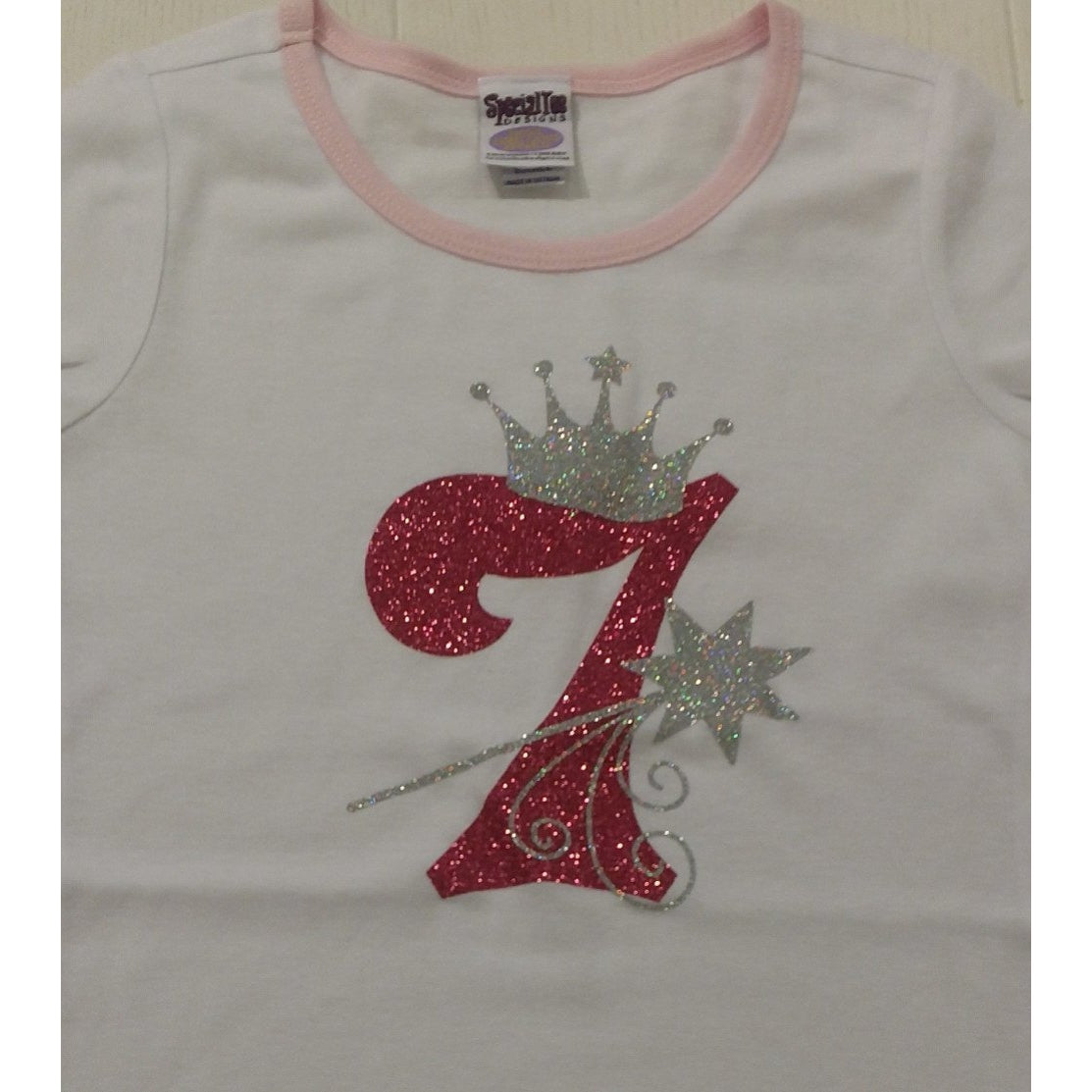 Rhinestone Wand and Crown Birthday Shirt