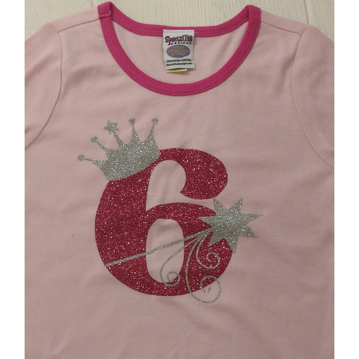 Rhinestone Wand and Crown Birthday Shirt