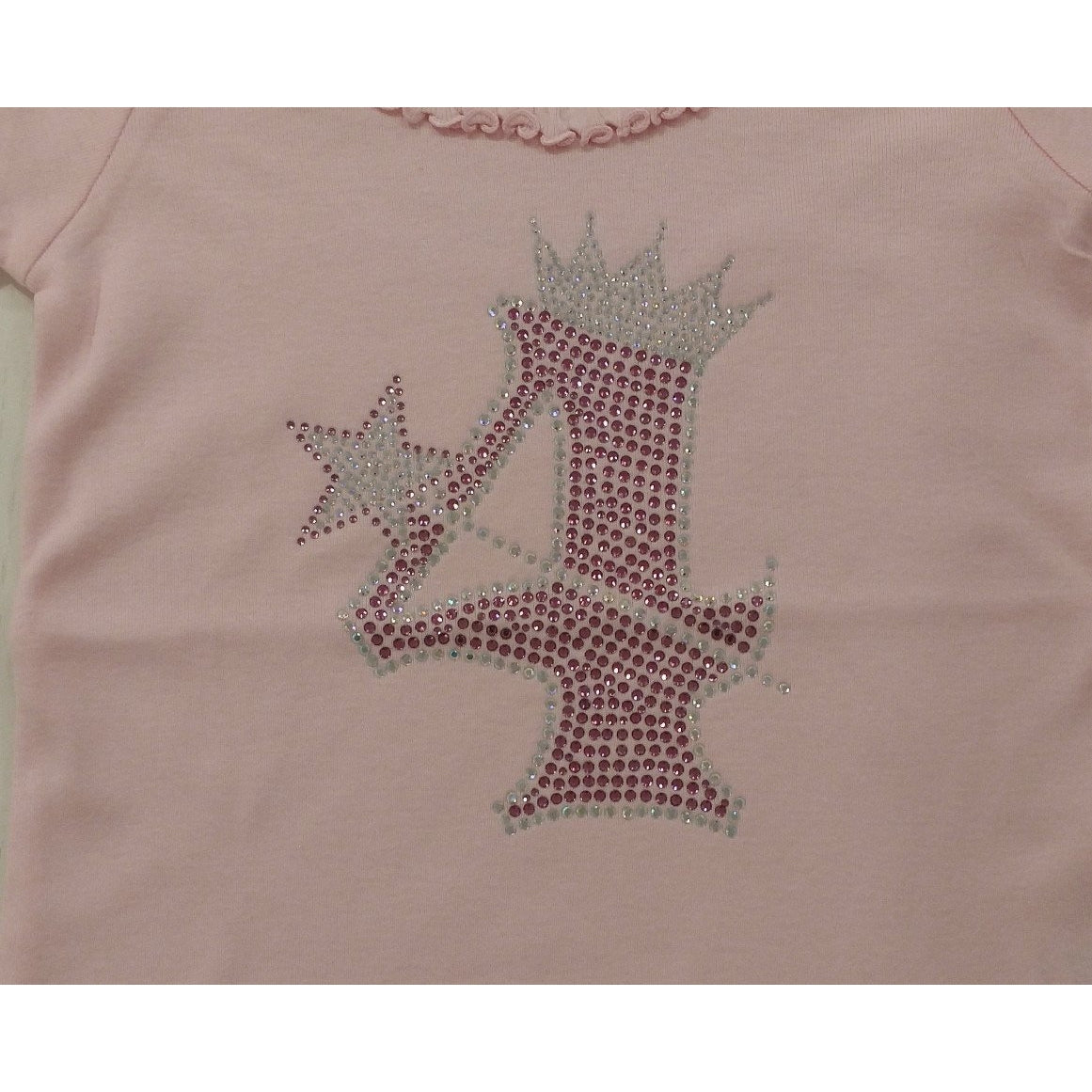 Rhinestone Wand and Crown Birthday Shirt