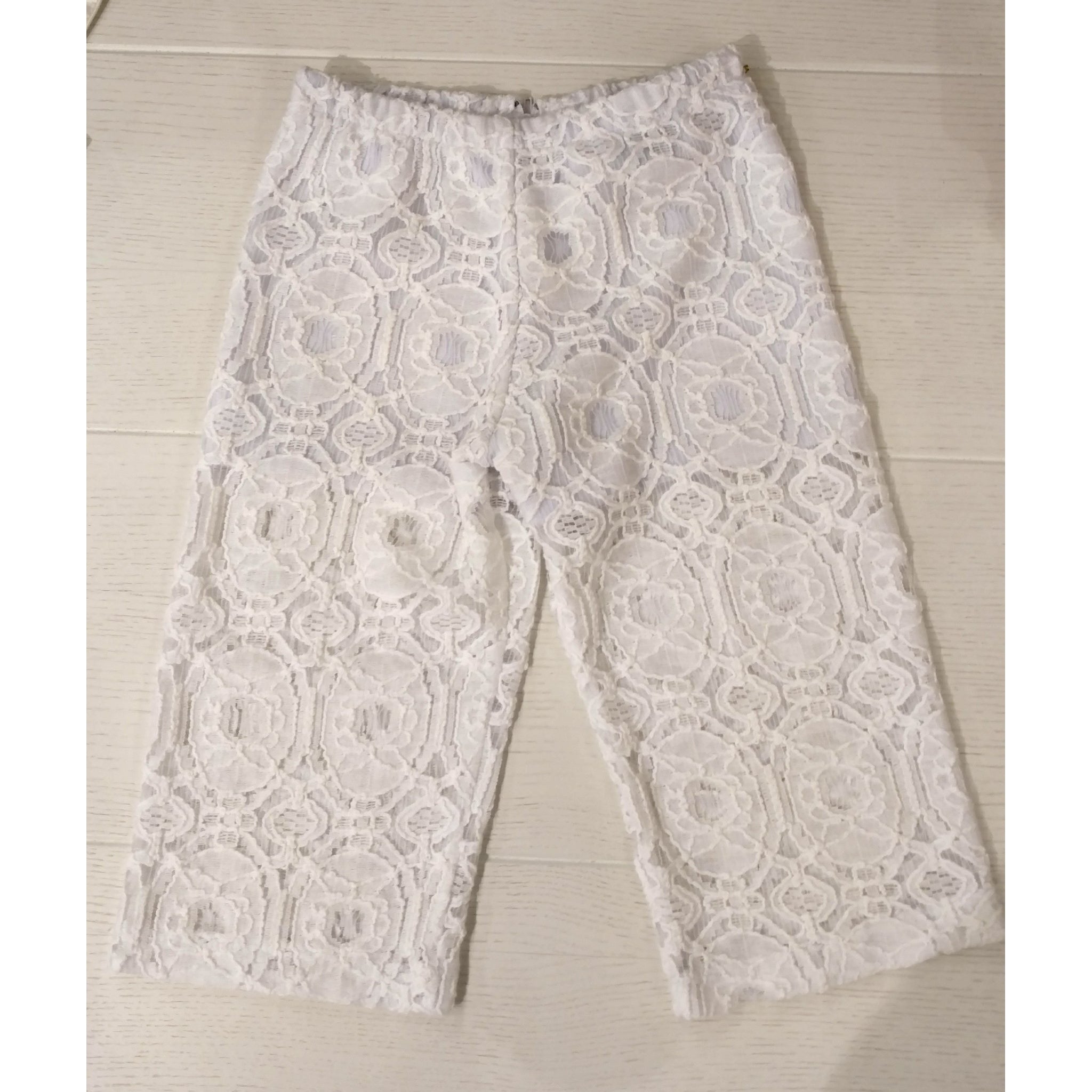 Tery Elle White Lace Pants
