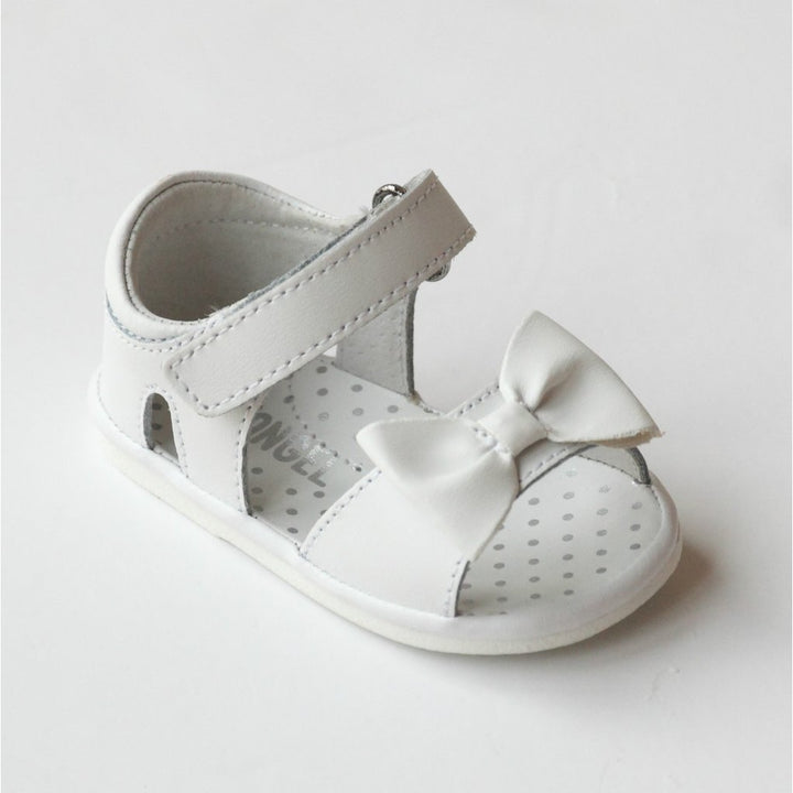 L'Amour White Baby Bow Sandal