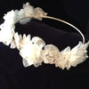 Christie Helene Floral Communion Diamond White Headpiece