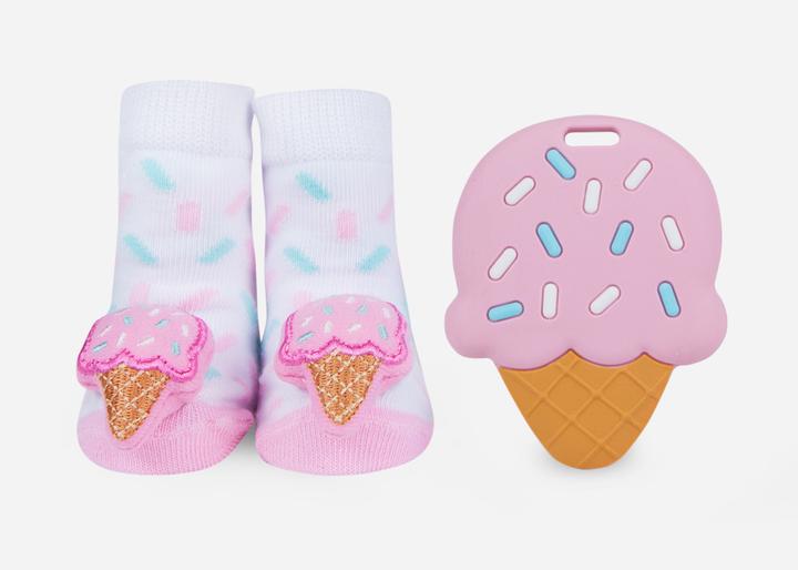 Waddle Ice Cream Teether Set