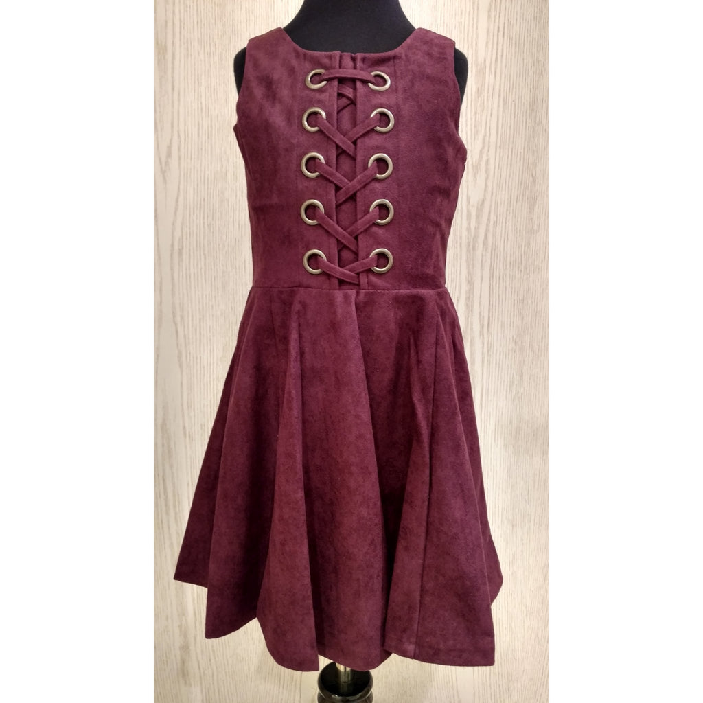 Elisa B Suede Dress