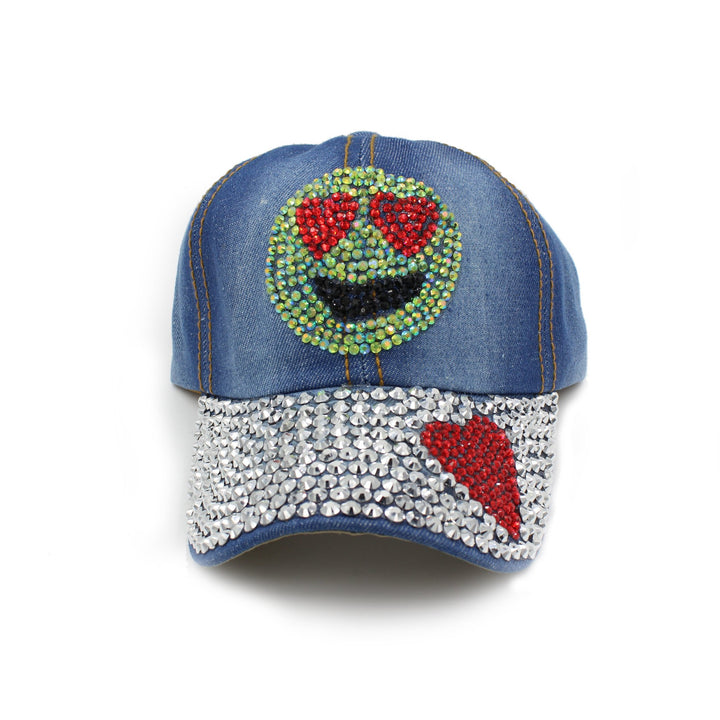 Maniere Denim Emoji Hat