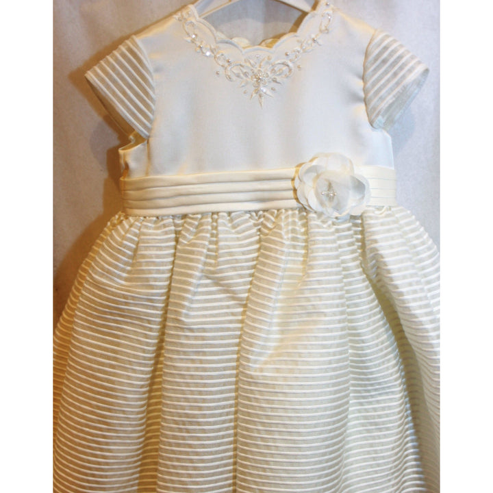 Sarah Louise Striped Organza Dress #070075