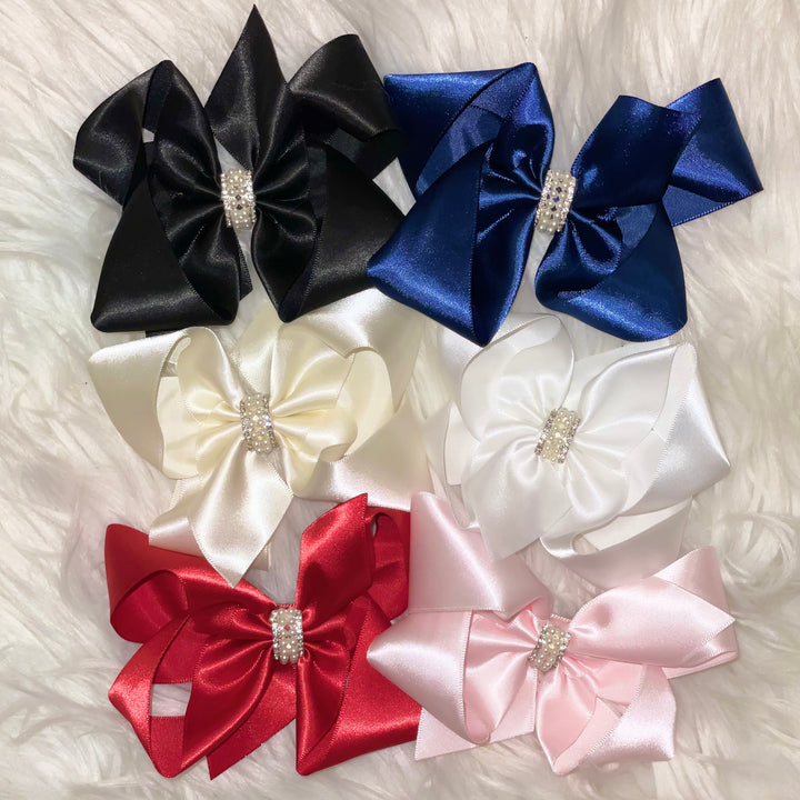 Satin Bow Clip