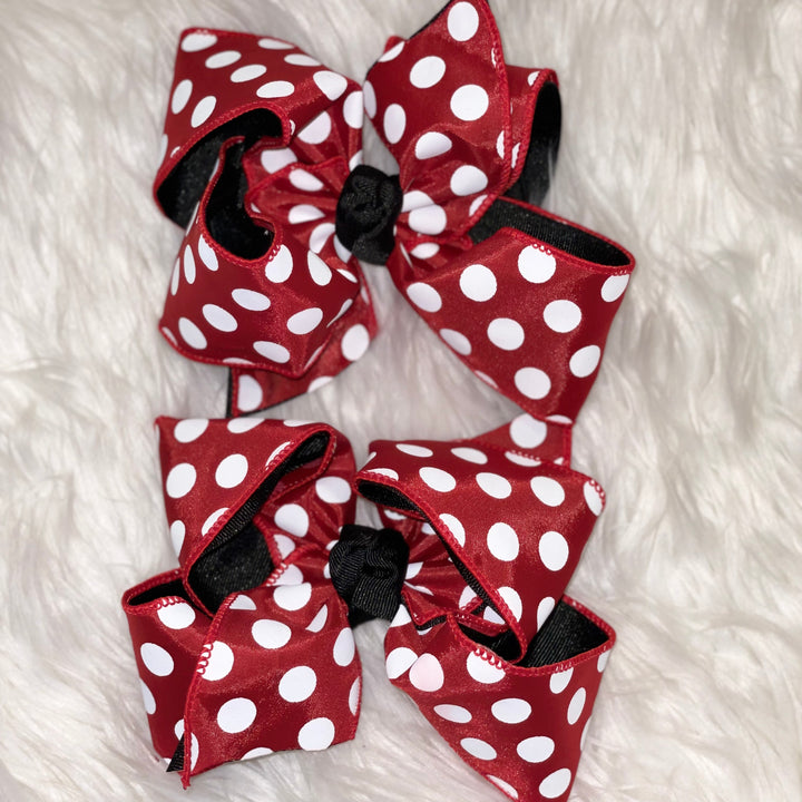 Red Polka Dot Bow