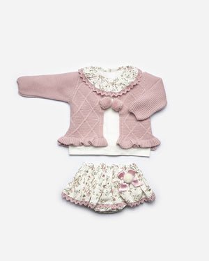 Mauve Knit Set
