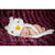 Daisy Baby Knitted Kasper Hat in White, Pink, and Navy