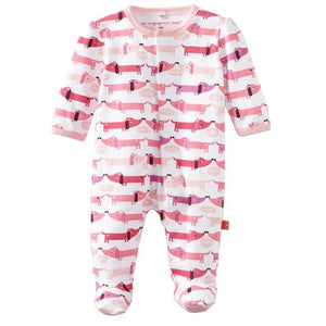 Magnificent Baby Pink Hot Dog Magnetic Footie