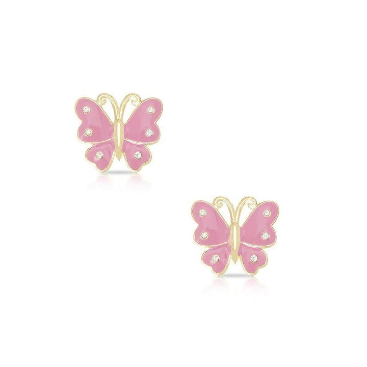 Lily Nily Butterfly Earrings in Pink, Blue, or Purple