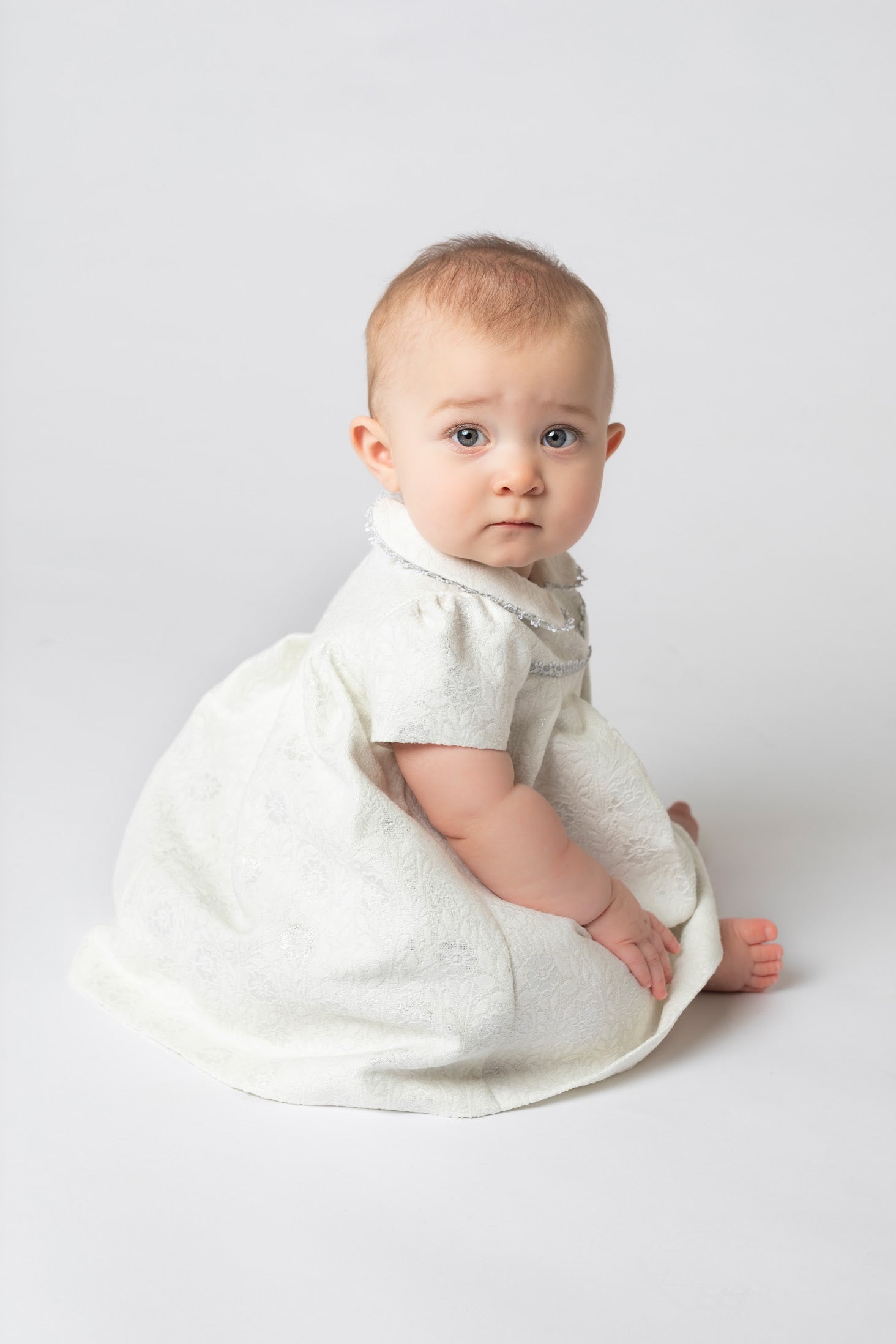 Sparkle Jacquard Infant Dress