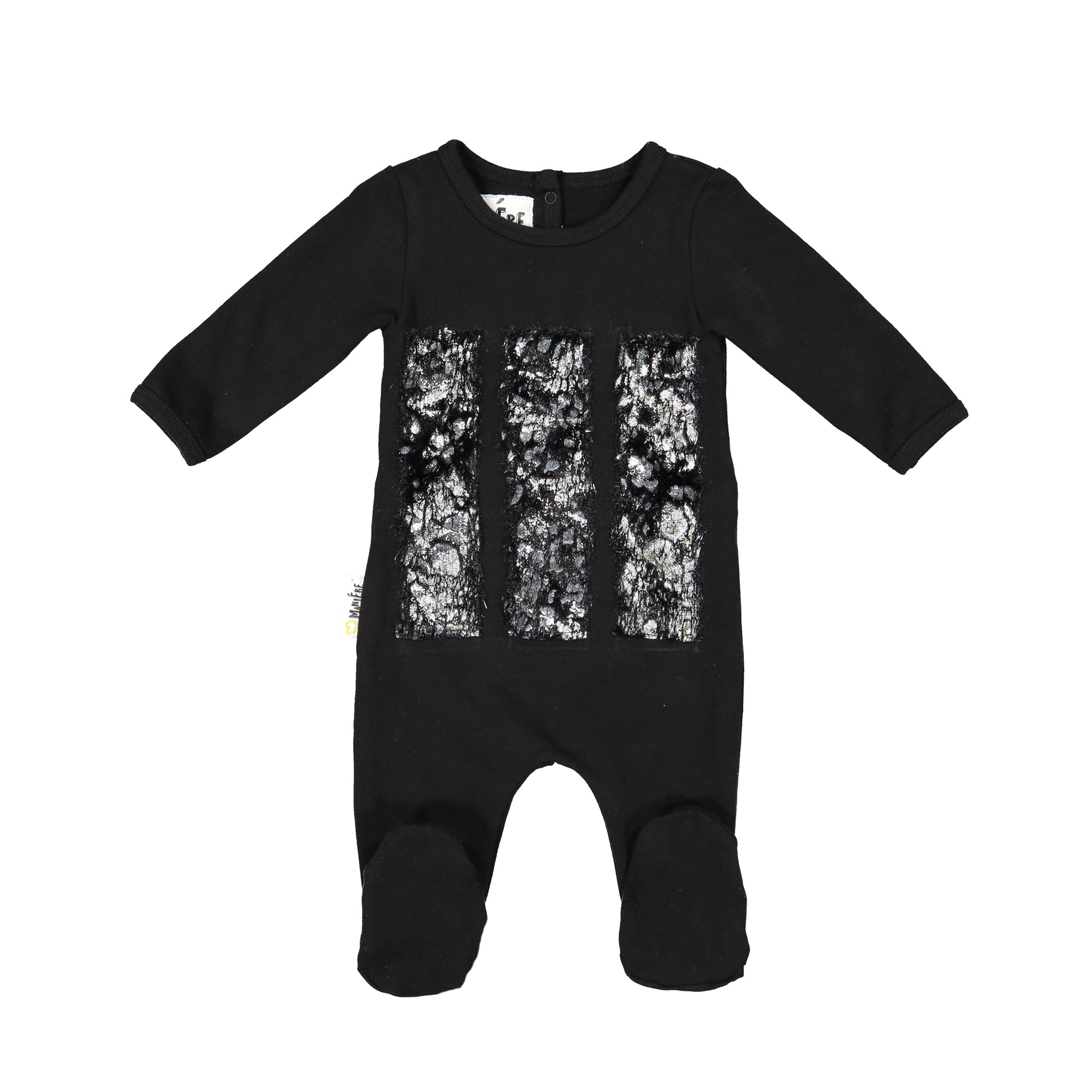 Embellished Fur Footie