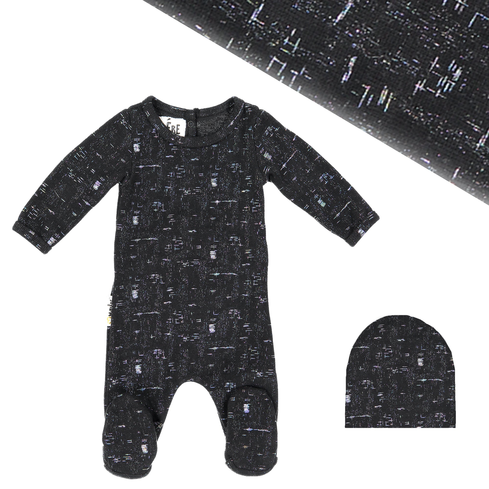 Maniere Rainbow Foil Blanket in Black