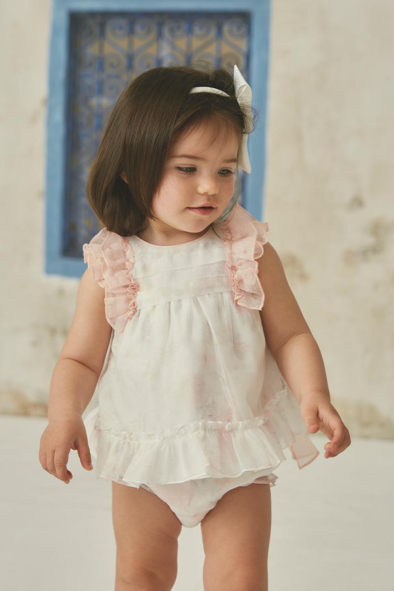 Martin Aranda Rose Dress & Bloomer Set