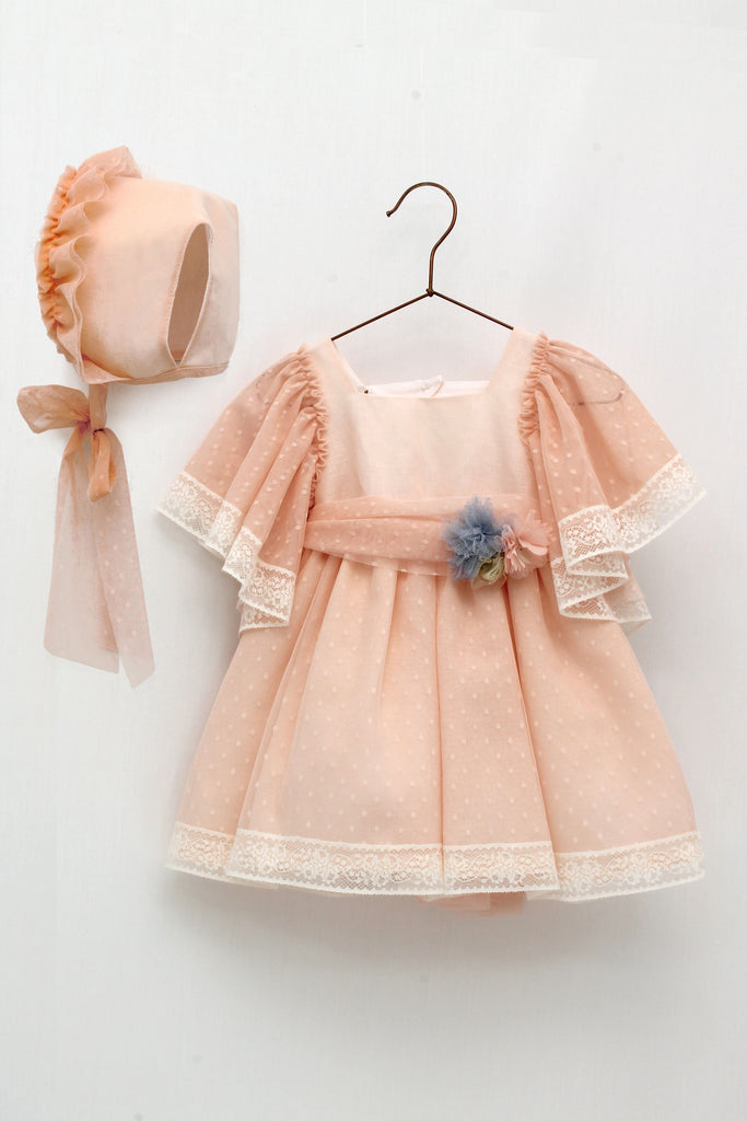 Foque Tulle Dress and Bonnet