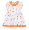 My Little Boo Orange Printed Dress Set