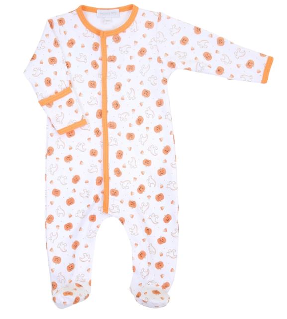 My Little Boo Orange Printed Footie