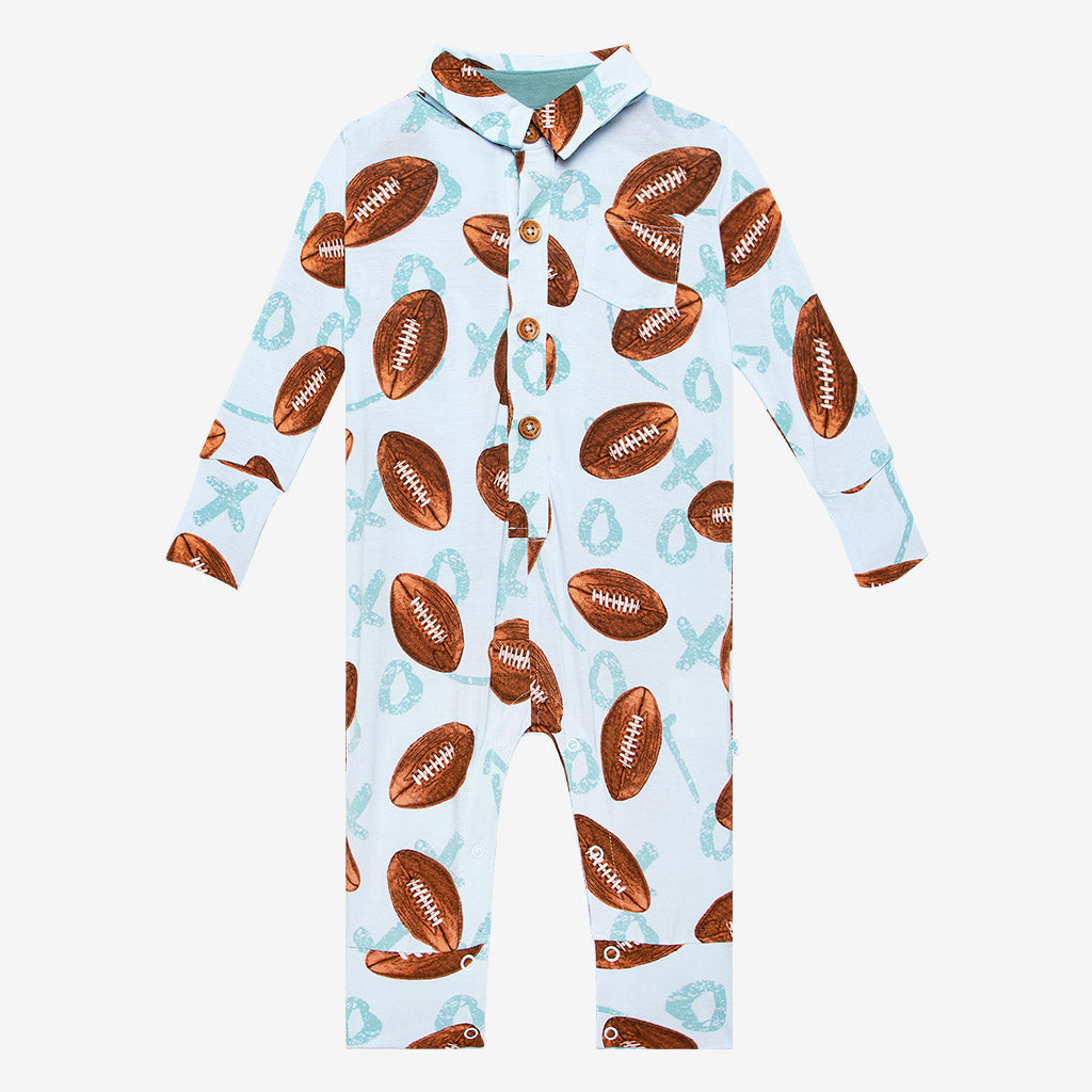 Posh Peanut Field Day Collared Romper