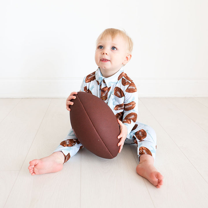 Posh Peanut Field Day Collared Romper