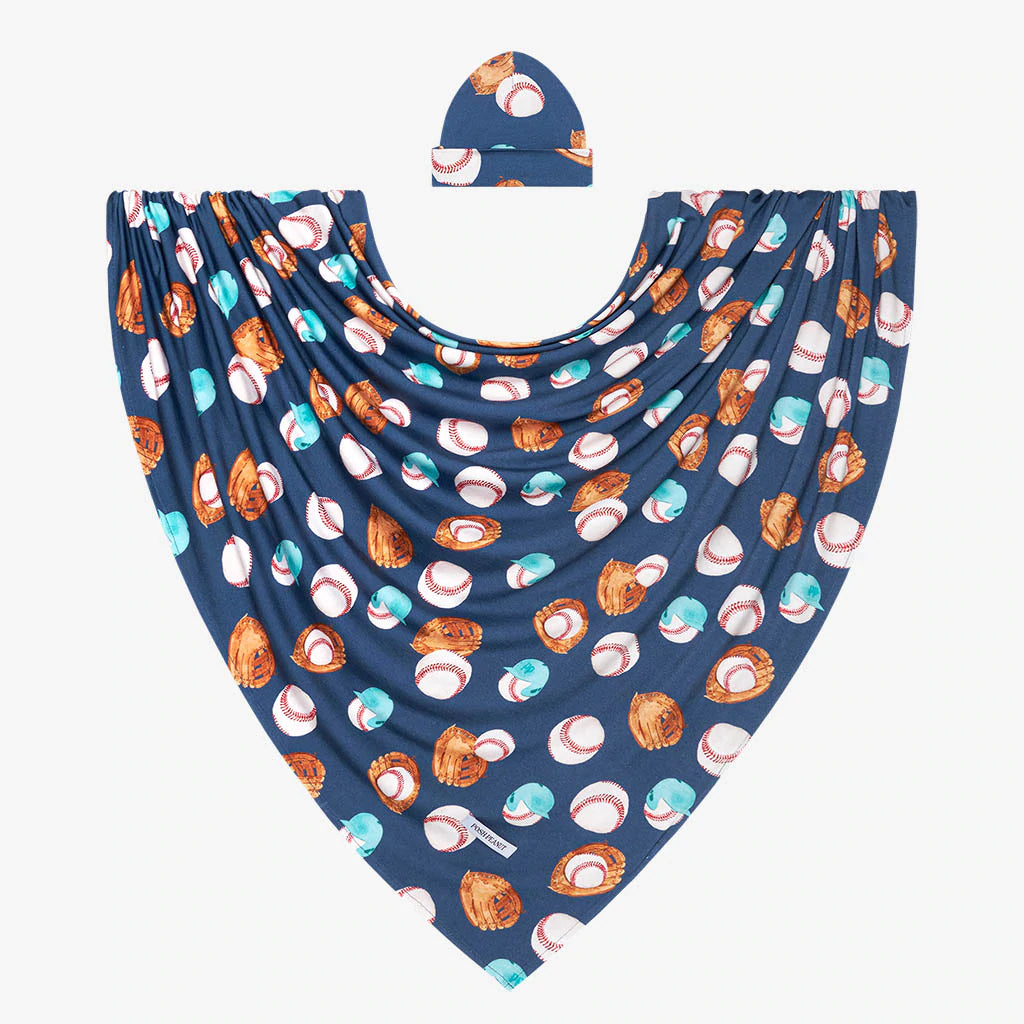 Posh Peanut Homer Swaddle & Beanie Set