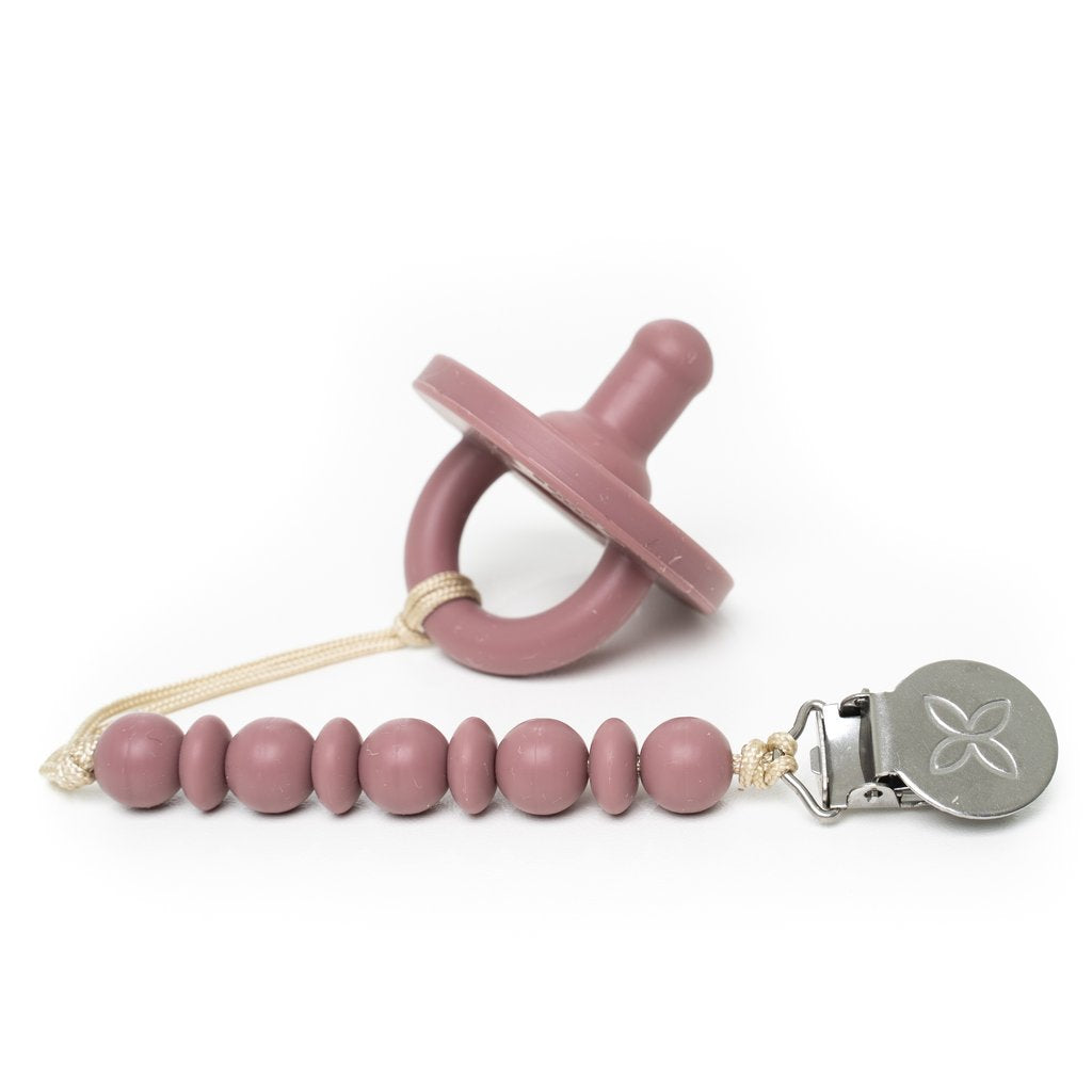 Papillon Bebe Pacifier and Clip