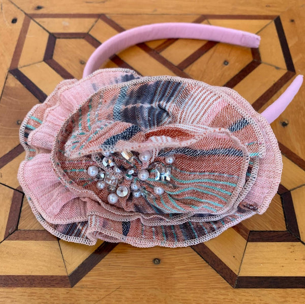 Pink Batik Headband