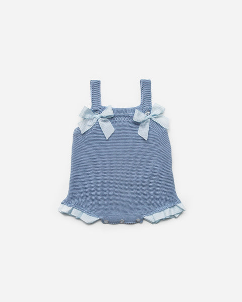 Blue Knit Overall