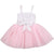 Ooh! La, La! Couture Pink/White Sequin Dress