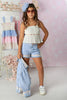 Sky Denim Short Set
