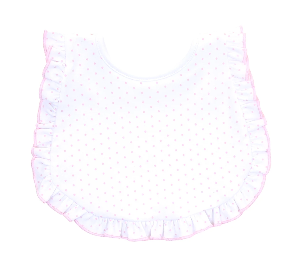 Mini Dot Ruffle Bib