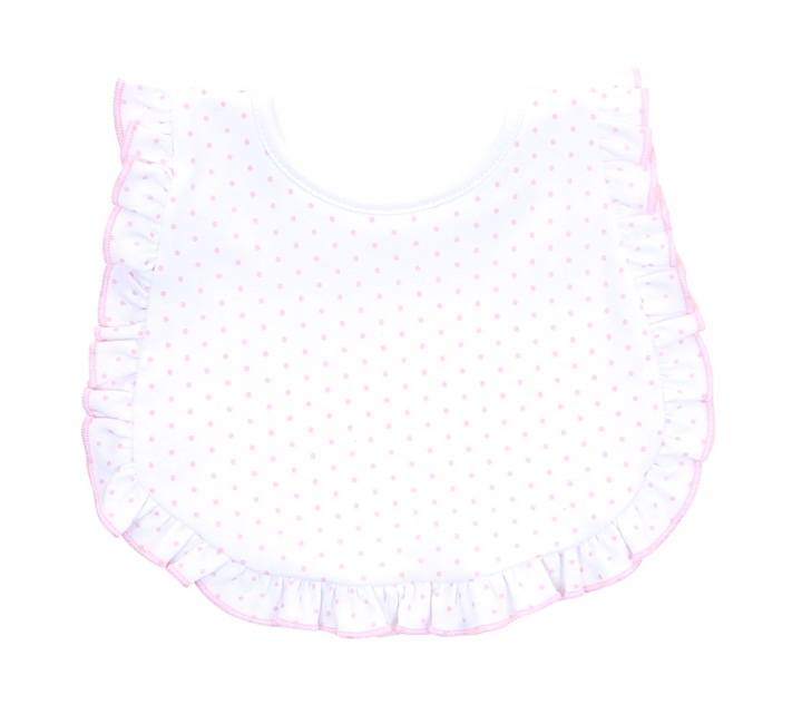 Mini Dot Ruffle Bib