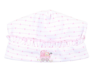 Summer Stroll Embroidered Ruffle Hat