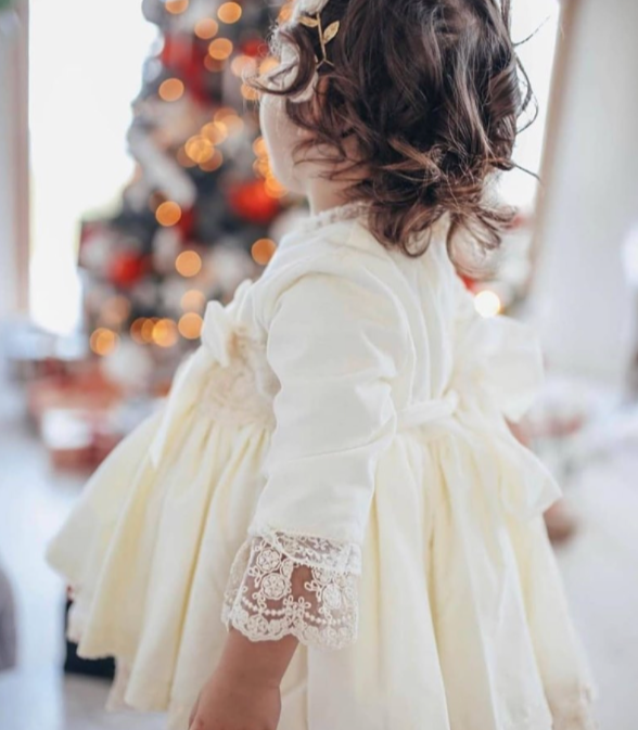 Sonata Cream Puffball Dress