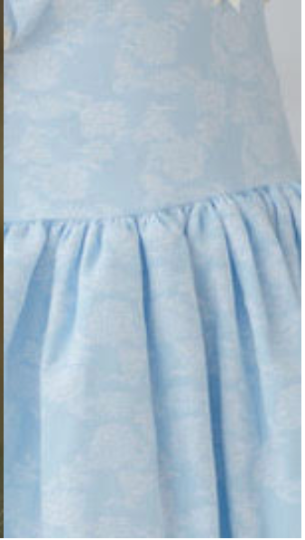 Presley Blue Fur Dress