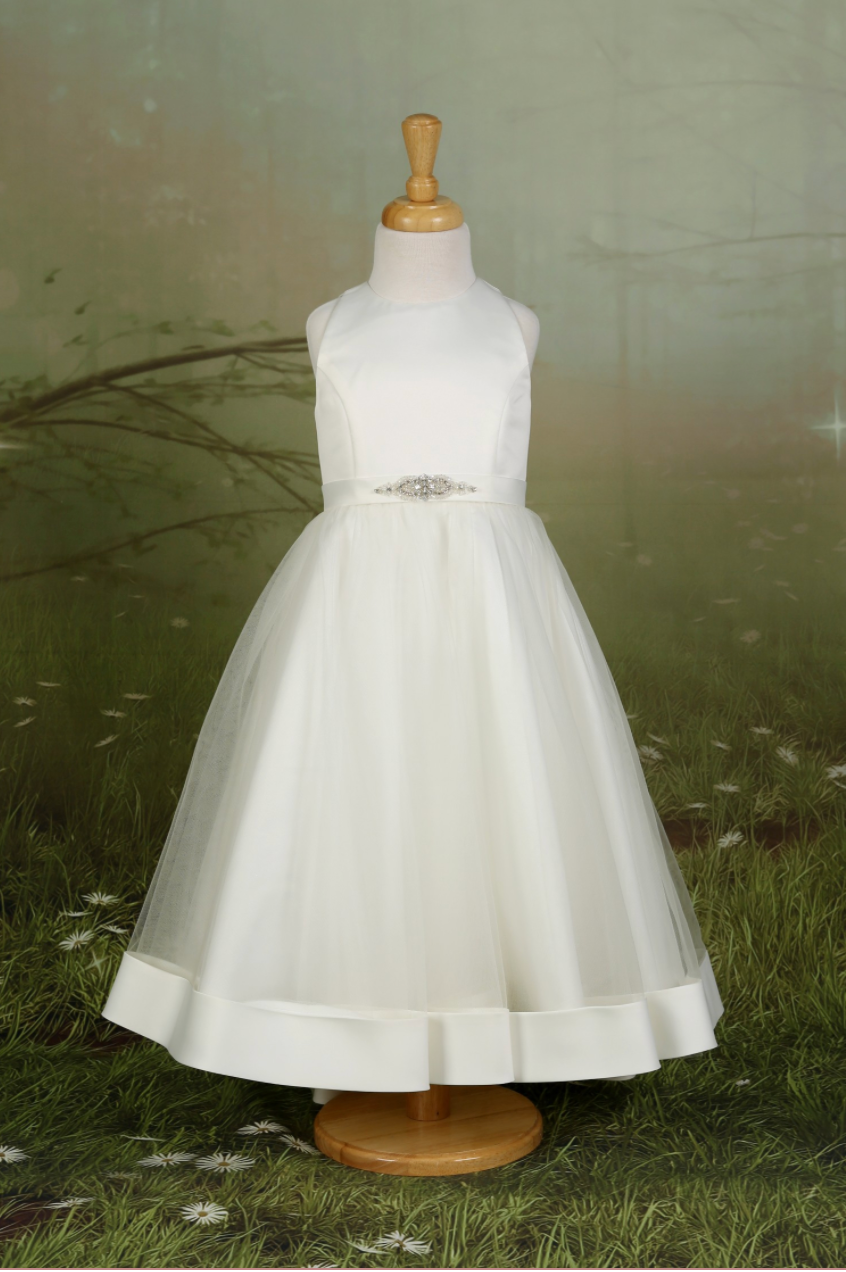 Emma Bridal Satin Bodice Dress